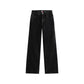 Black Recycled Cotton Bootcut Jeans
