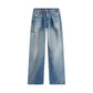 Blue Recycled Cotton Boyfriend Jeans