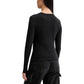 Black Recycled Cotton Long Sleeve T-Shirt