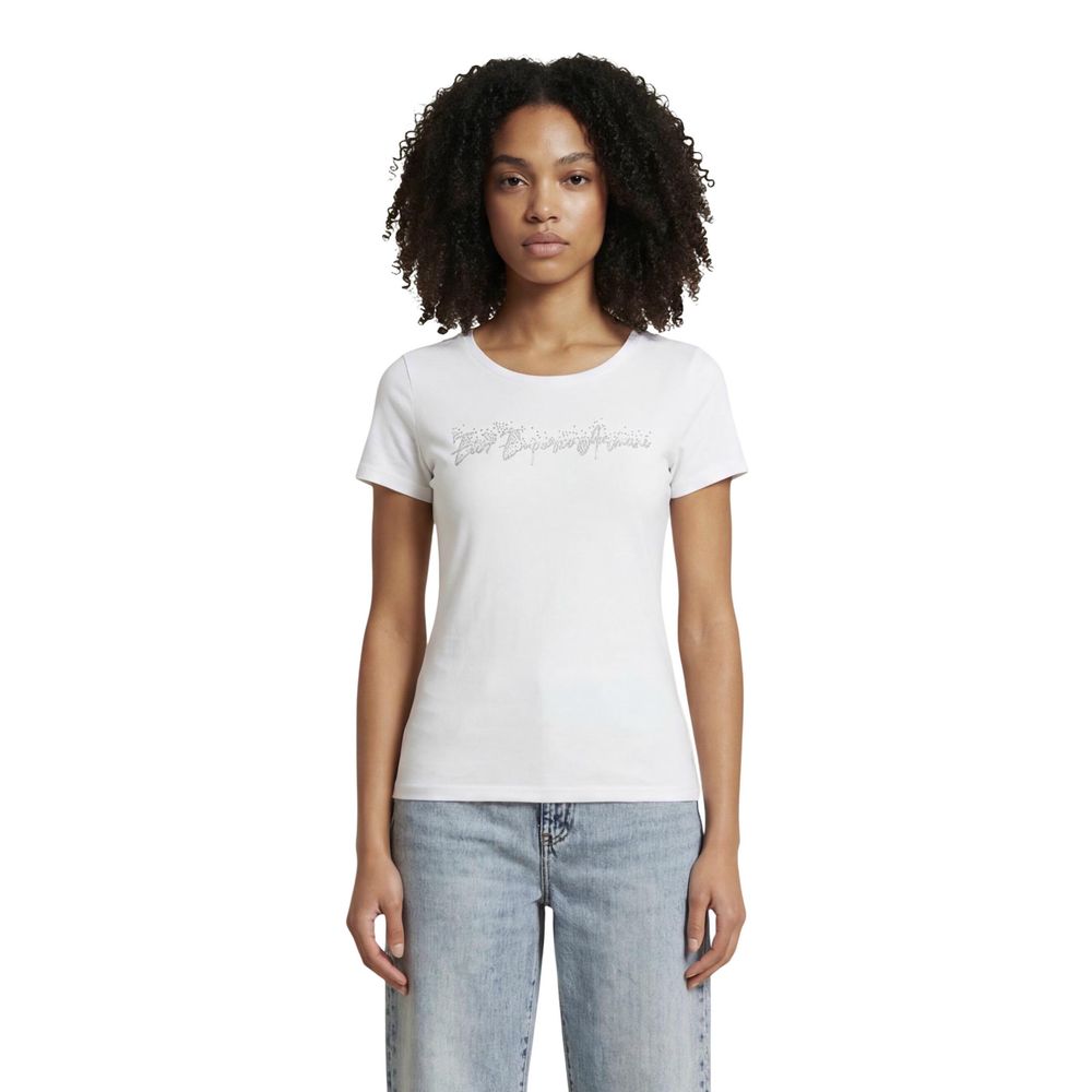 White Elastane T-Shirt
