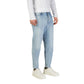 Light Blue Cotton Relaxed Fit Jeans