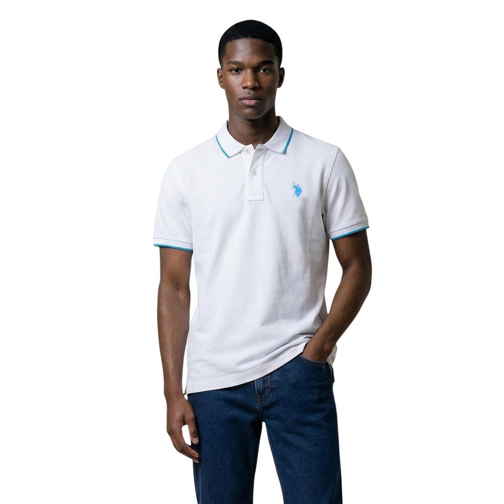White Cotton Polo Shirt