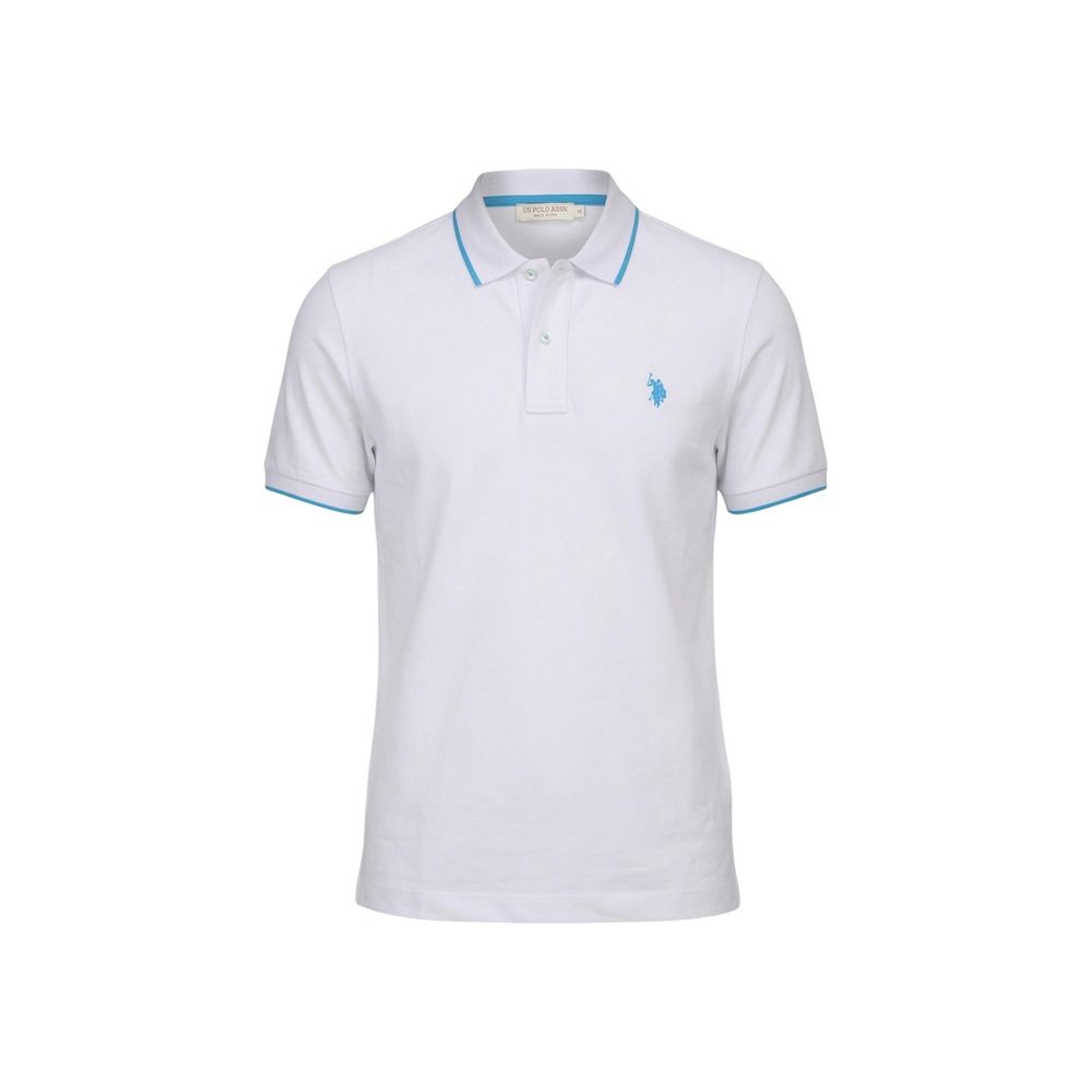 White Cotton Polo Shirt