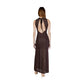 Brown Polyamide Long Dress