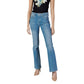 Light Blue Cotton Bootcut Jeans