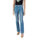 Light Blue Cotton Bootcut Jeans
