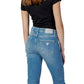 Light Blue Cotton Bootcut Jeans