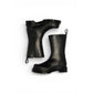 Black Leather Ankle Boots