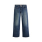 Blue Cotton Mom Jeans