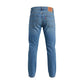 Blue Cotton Skinny Jeans