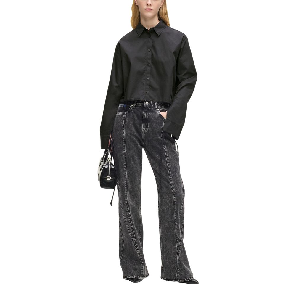 Black Organic Cotton Blouse