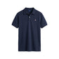 Blue Cotton Polo Shirt