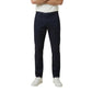 Blue Cotton Skinny Pants