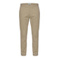 Beige Cotton Skinny Pants