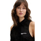 Black Cotton Shortsleeve Shirt
