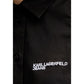 Black Cotton Shortsleeve Shirt