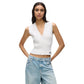 White Viscose Tank Tops