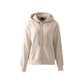 Beige Polyester Hoodie