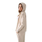 Beige Polyester Hoodie