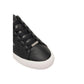 Black Leather Low Top Sneakers