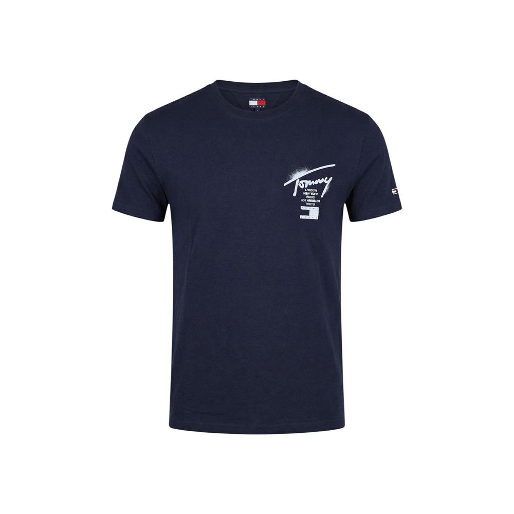 Blue Recycled Cotton T-Shirt