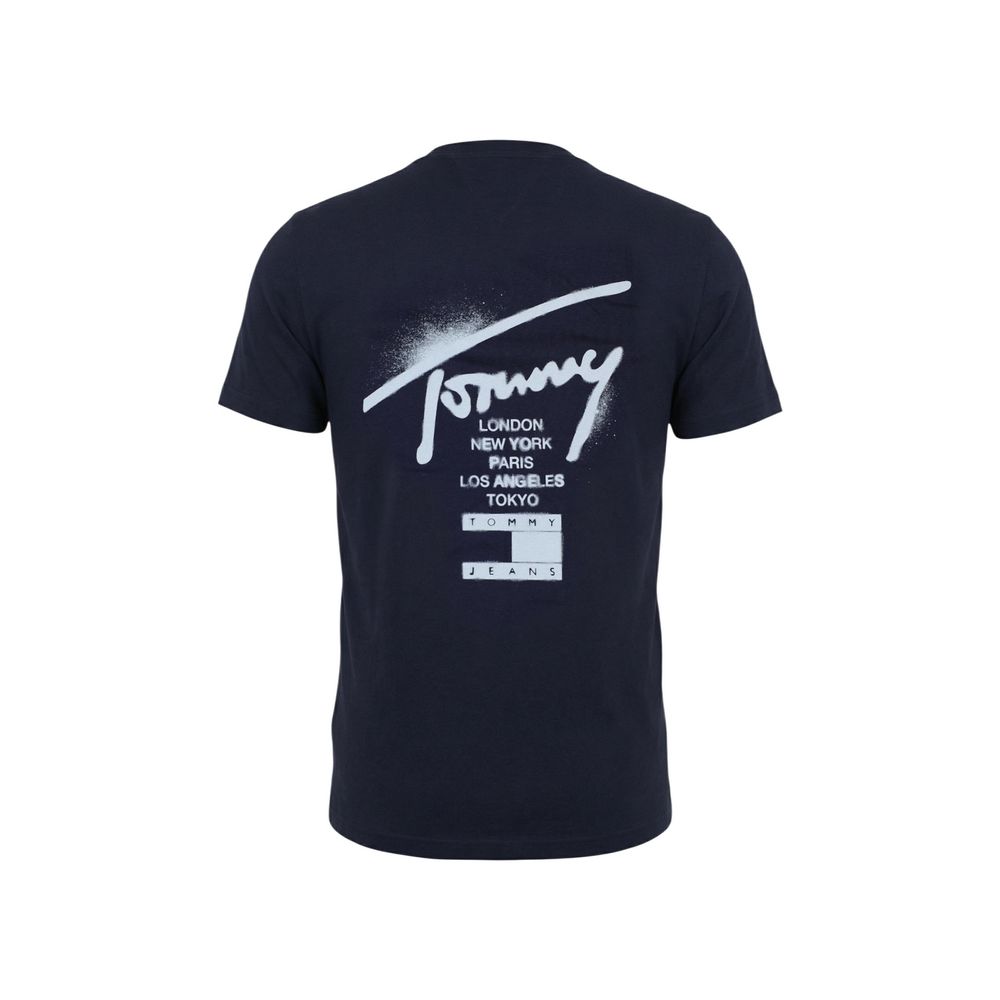 Blue Recycled Cotton T-Shirt