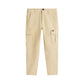 Beige Recycled Cotton Cargo Pants
