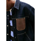 Blue Recycled Cotton Denim Jacket