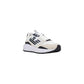 Black And White Polyethylene Athletic Sneakers