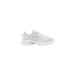 White Recycled Polyester Athletic Sneakers
