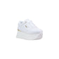 White Polyethylene Platform Sneakers