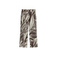 Brown Viscose Casual Pants