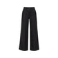 Black Viscose Casual Pants