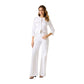 White Cotton Full-Length Jacket