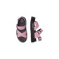 Pink Leather Platform Sandals