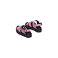 Pink Leather Platform Sandals