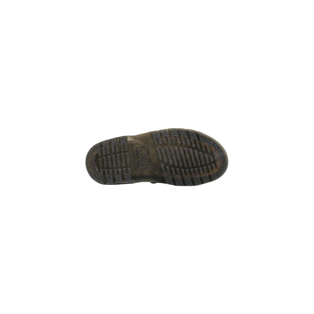 Black Leather Flat Sandals
