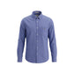 Blue Cotton Dress Shirt