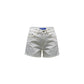 Cream Denim Shorts