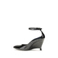 Black Calf Leather Bos Taurus Platform Pumps