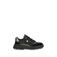 Black Calf Leather Bos Taurus Chunky Sneakers