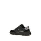 Black Calf Leather Bos Taurus Chunky Sneakers