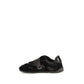 Black Suede Leather Athletic Sneakers