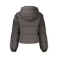 Black Polyester Full-Length Jacket