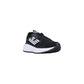Black And White Polyethylene Athletic Sneakers