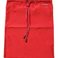 Red Polyester Drawstring Beach Shorts Swimwear
