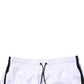 White DG Logo Men Drawstring Shorts Swimwear