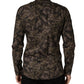 Brown Camouflage Long Sleeve Men Dress Shirt