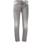 Grey Cotton Men's Jeans