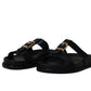 Chinelo com Fivela Dourada